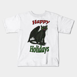 Toothless - Happy Holidays Kids T-Shirt